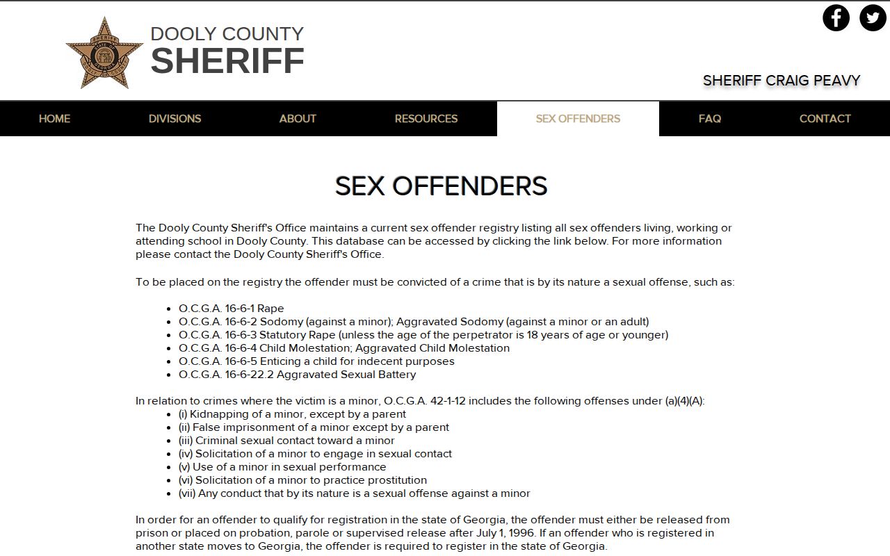 Dooly County released offender registry photo source